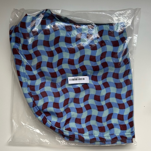 NWT BAGGU Medium Crescent in Wavy Gingham - Picture 2 of 4